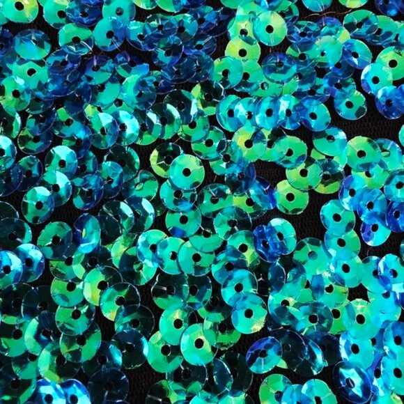 Women's Formal Sequins Mini Dress Size Small Blue Green Bodycon Sexy Cocktail - Picture 5 of 12